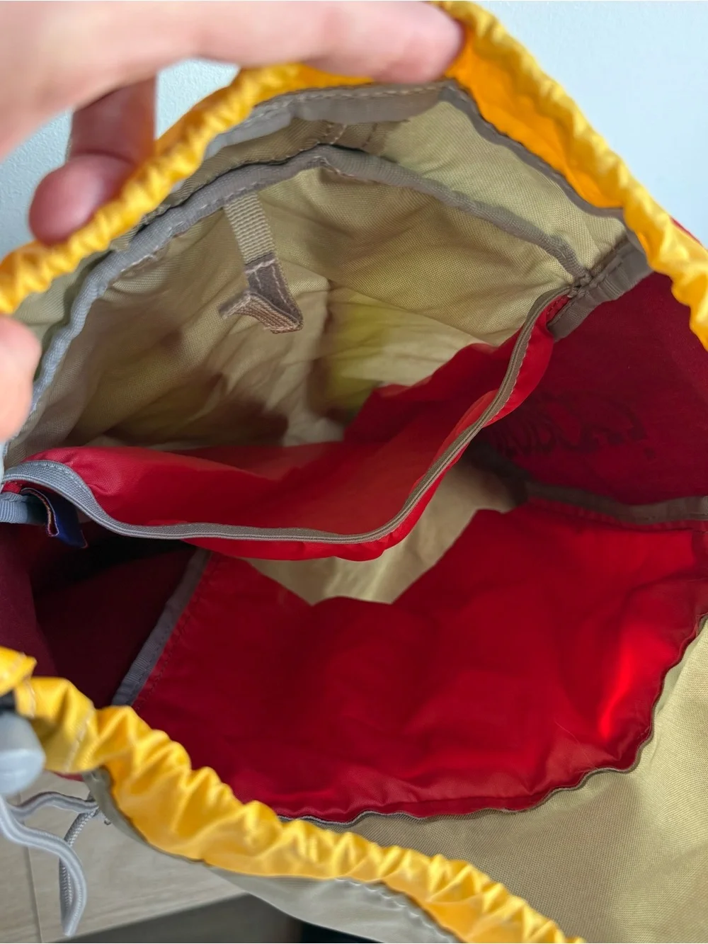 cotopaxi Maroon and Yellow Logo Daypack
